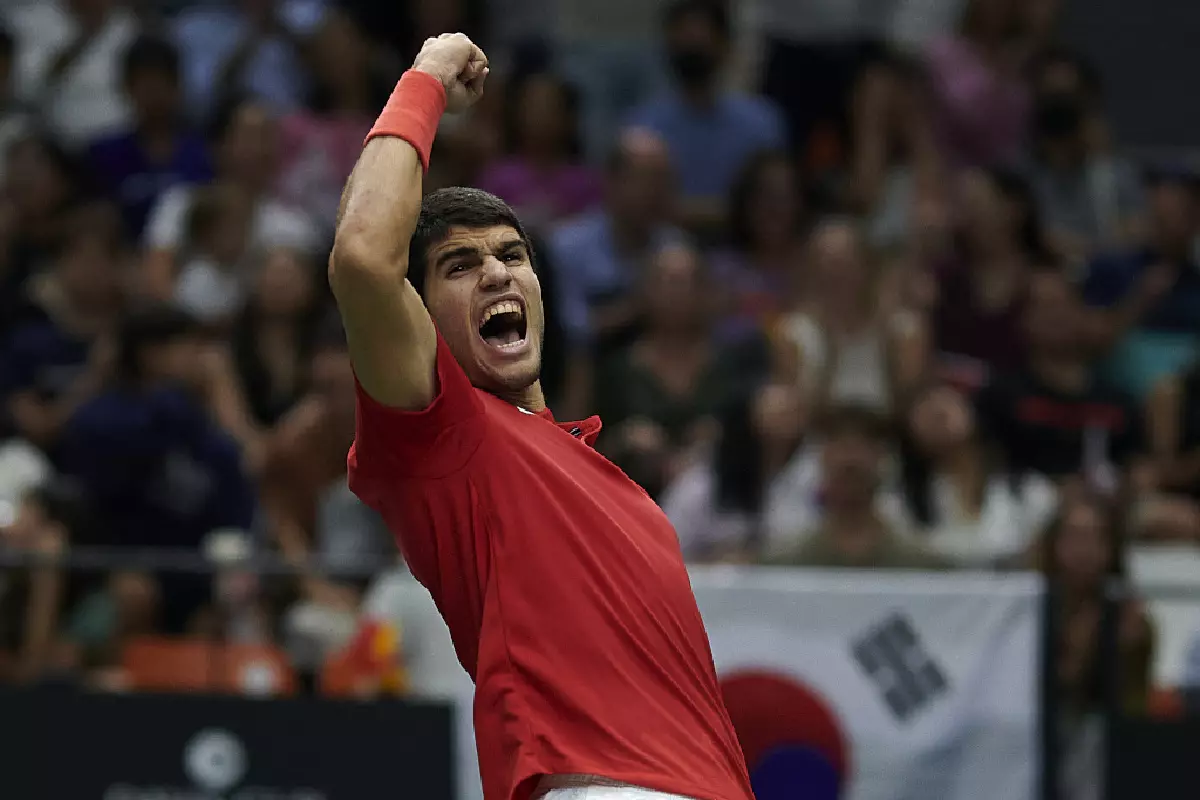 Carlos Alcaraz at the Davis Cup - Sep 2022