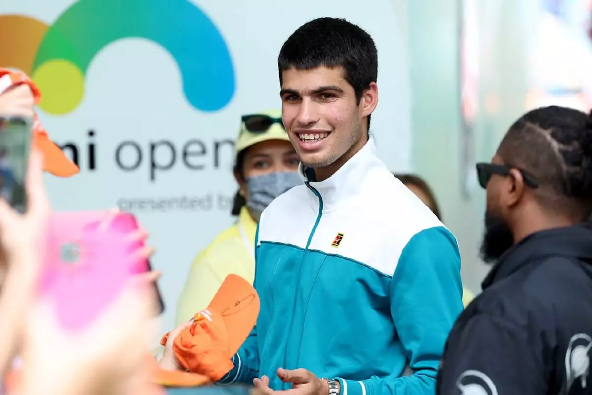 Carlos Alcaraz after winning Miami Masters