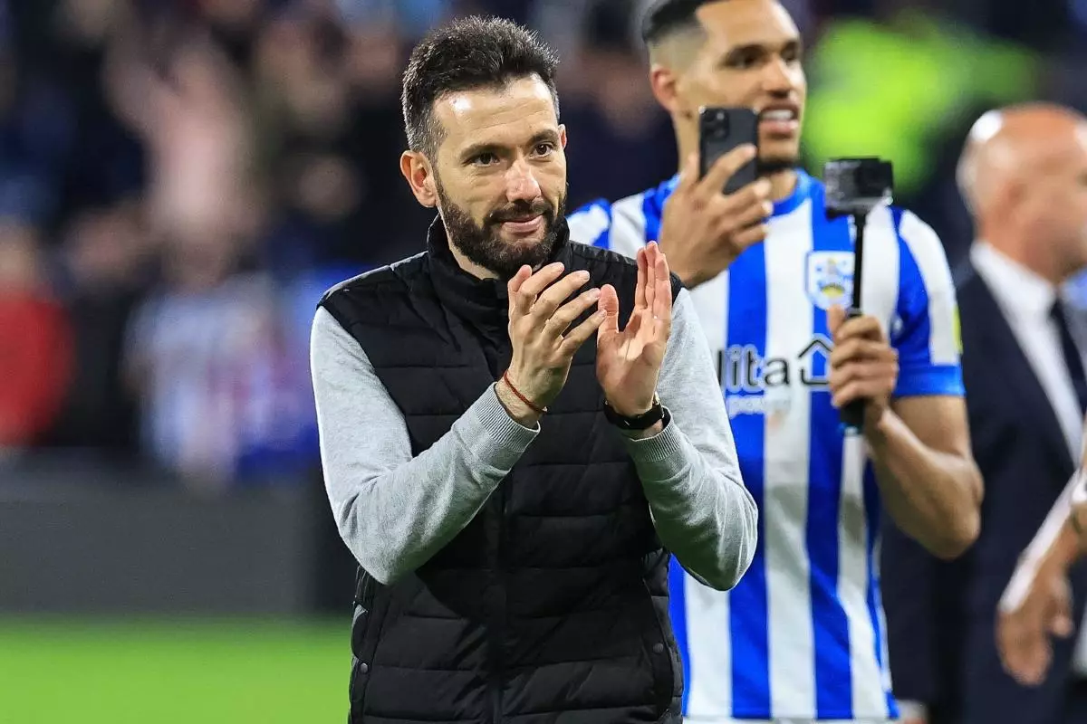 Carlos Corberán manager of Huddersfield Town