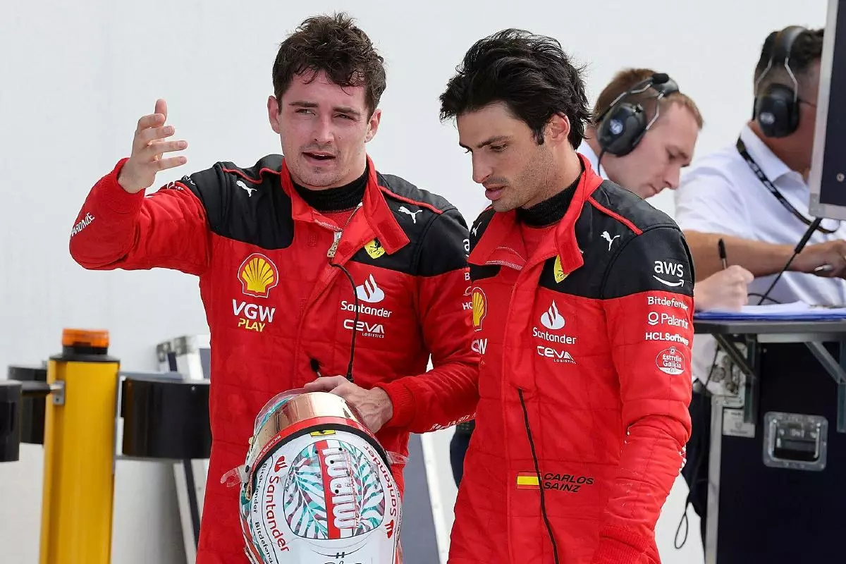 Charles Leclerc and Carlos Sainz