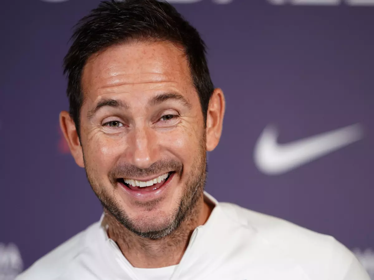 Chelsea manager Frank Lampard during the press conference at Cobham Training Ground.