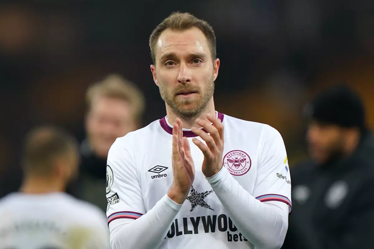Christian Eriksen made his first start for Brentford against Norwich