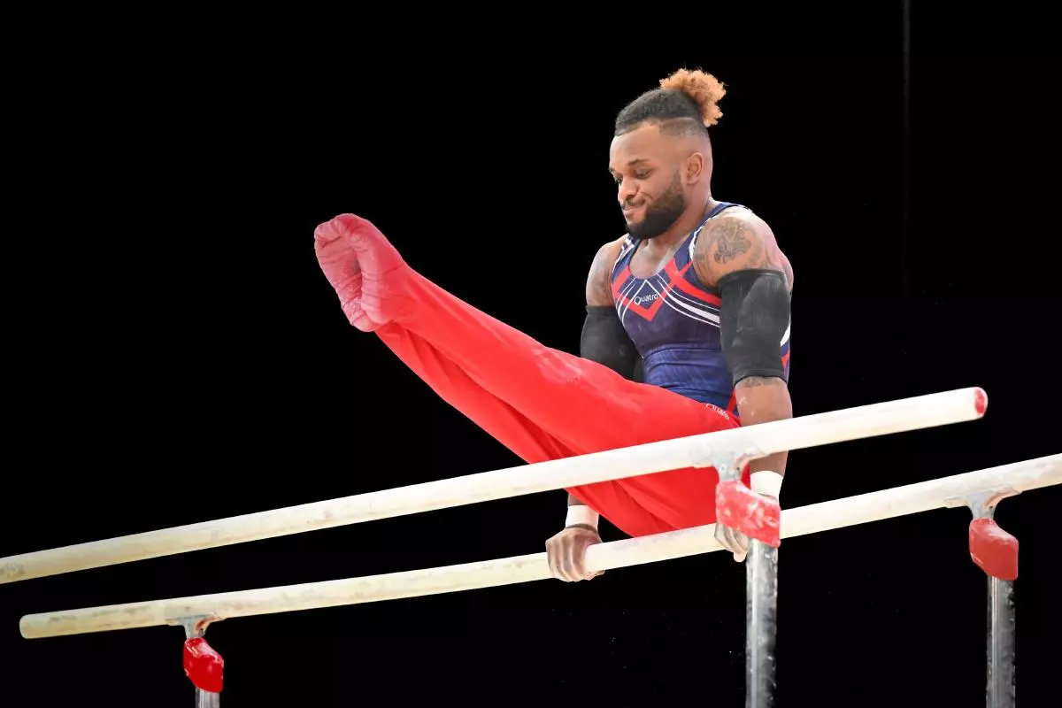Courtney Tulloch on the Parallel Bars during the Gymnastics British Championships 2023 - March 2023