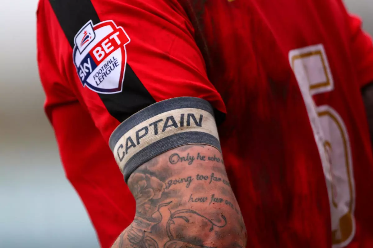 Crawley’s Captain Sonny Bradley during the Sky Bet League 2 match between Crawley Town and Oxford United - April 2016