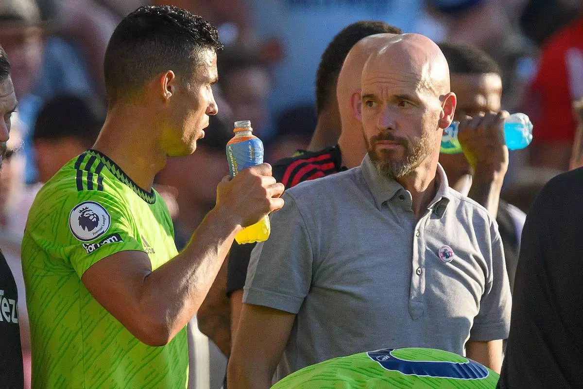 Cristiano Ronaldo and Erik ten Hag