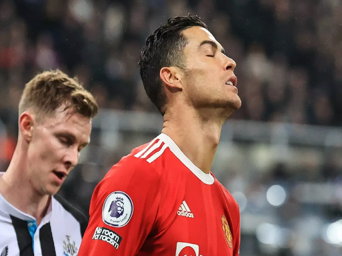 Man Utd Cristiano Ronaldo frustrated vs Newcastle Dec21