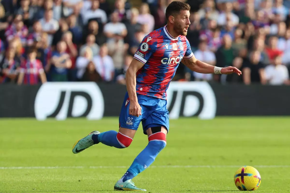 Crystal Palace's Joel Ward during English Premier League soccer match between Crystal Palace against Southampton March 2023