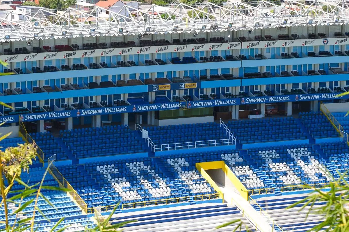Cuscatlan Stadium in San Salvador, El Savador. Largest football stadium in Central America - Feb 2020
