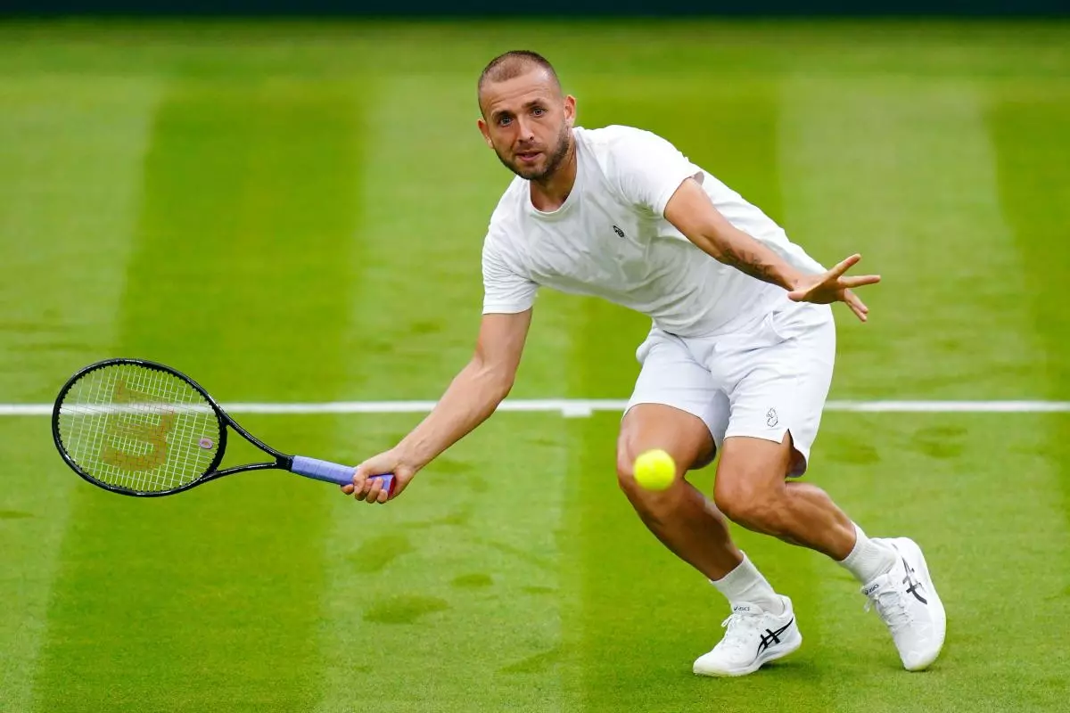 Dan Evans at Wimbledon