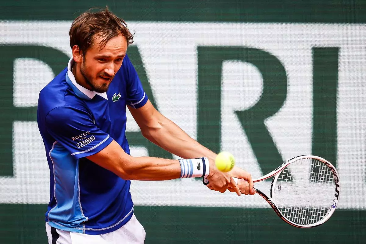Daniil Medvedev of Russia during the Day five of Roland-Garros 2022