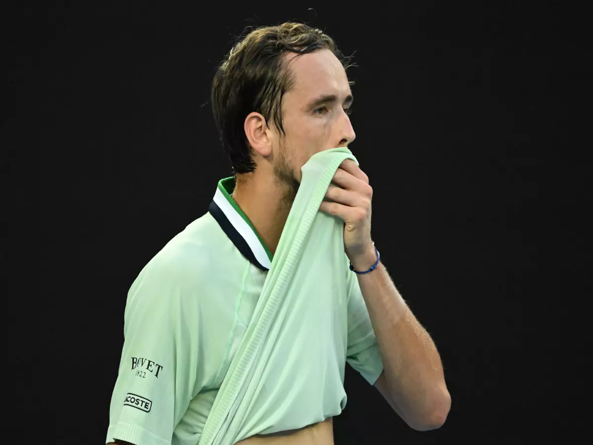 Daniil Medvedev won the first set of the Australian Open final