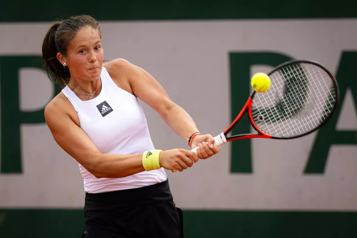 Daria Kasatkina of Russia in action