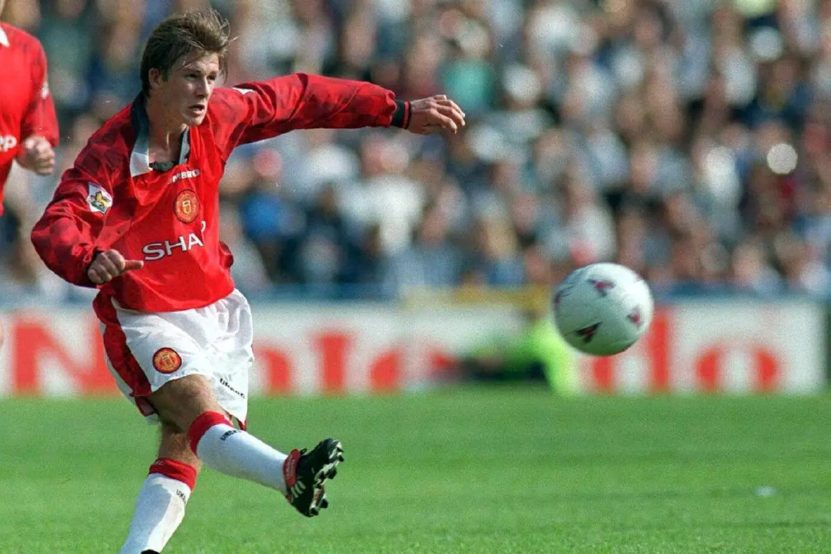David Beckham Man Utd Wimbledon goal - weird football facts