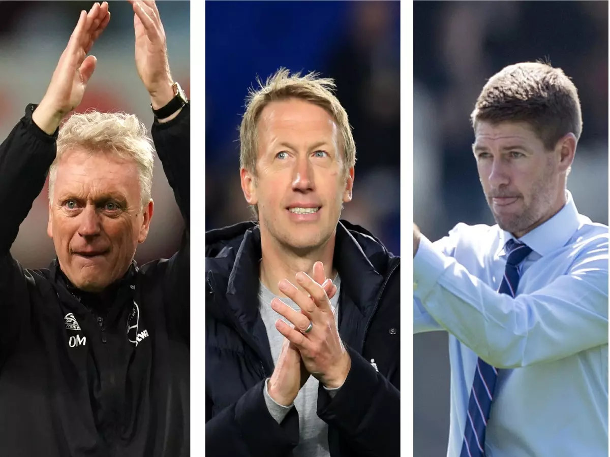 David Moyes, Graham Potter and Steven Gerrard are among the British managers who could next win the Premier League