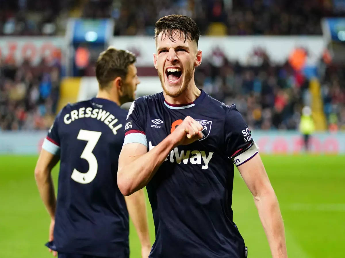 Declan Rice, West Ham, Aston Villa, Premier League