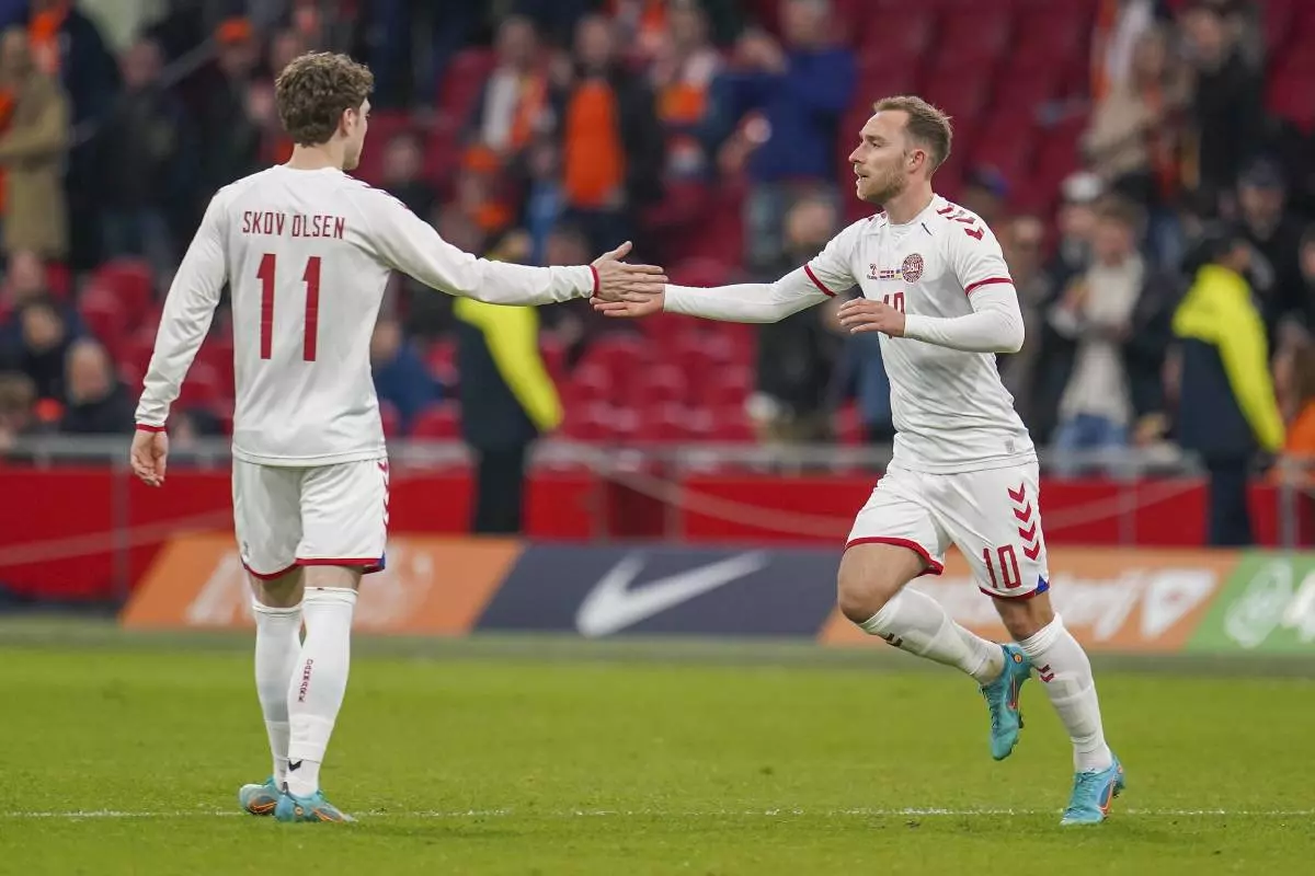 Denmark player Christian Eriksen
