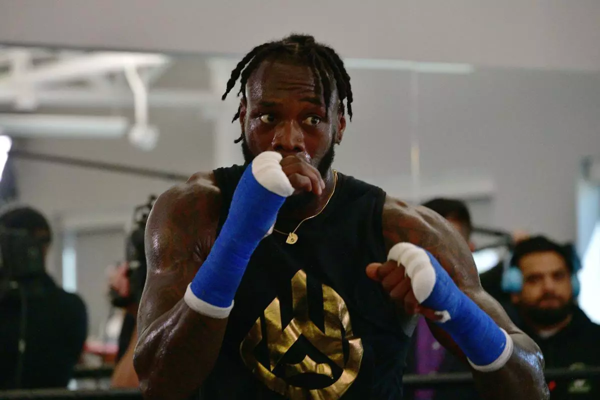 Deontay Wilder media day workout - May 2023