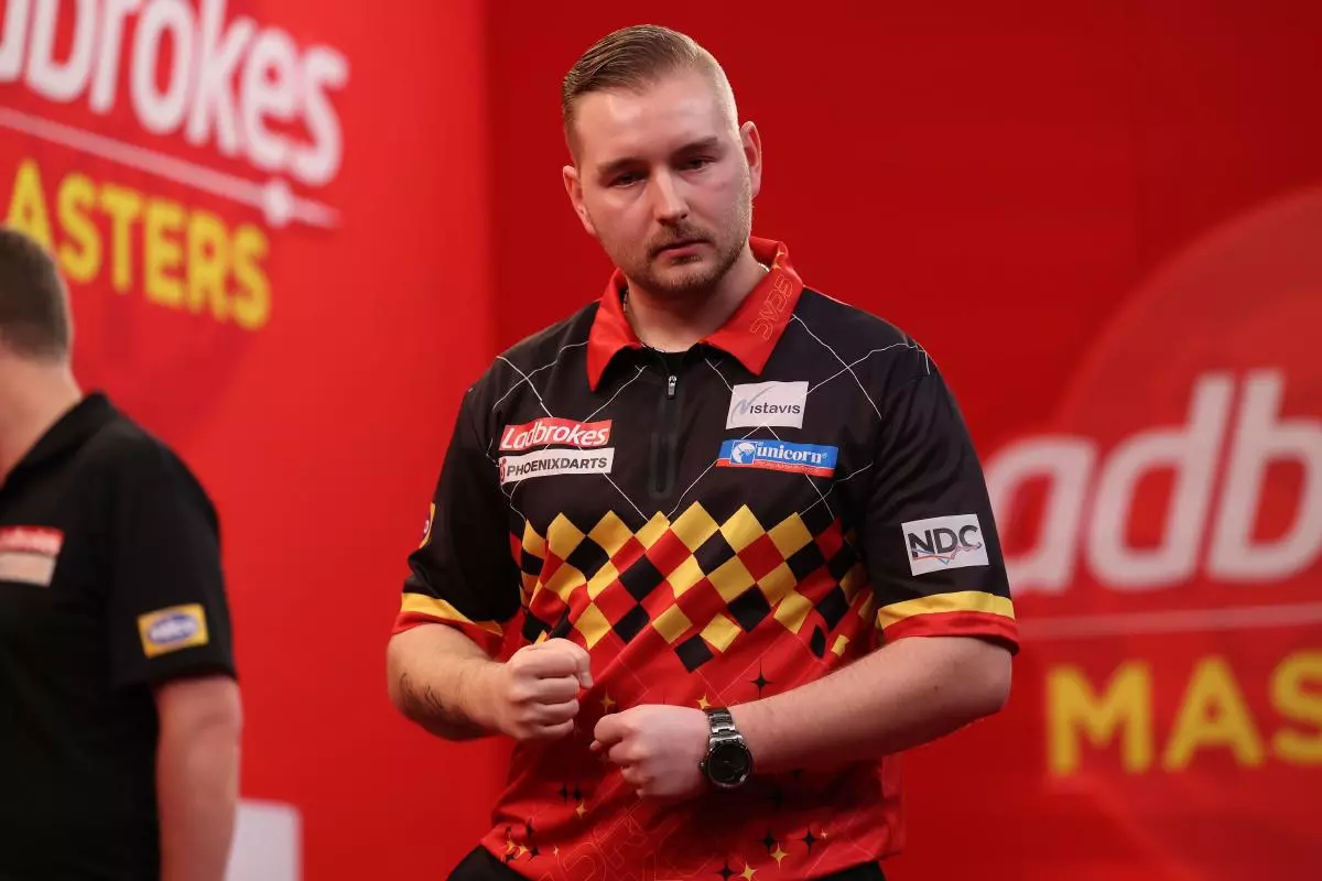 Dimitri Van den Bergh celebrates