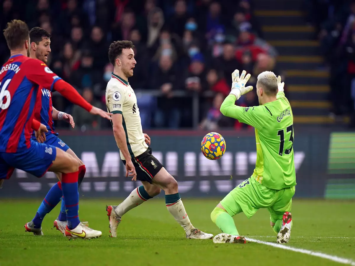 Diogo Jota's penalty awarded vs Crystal Palace