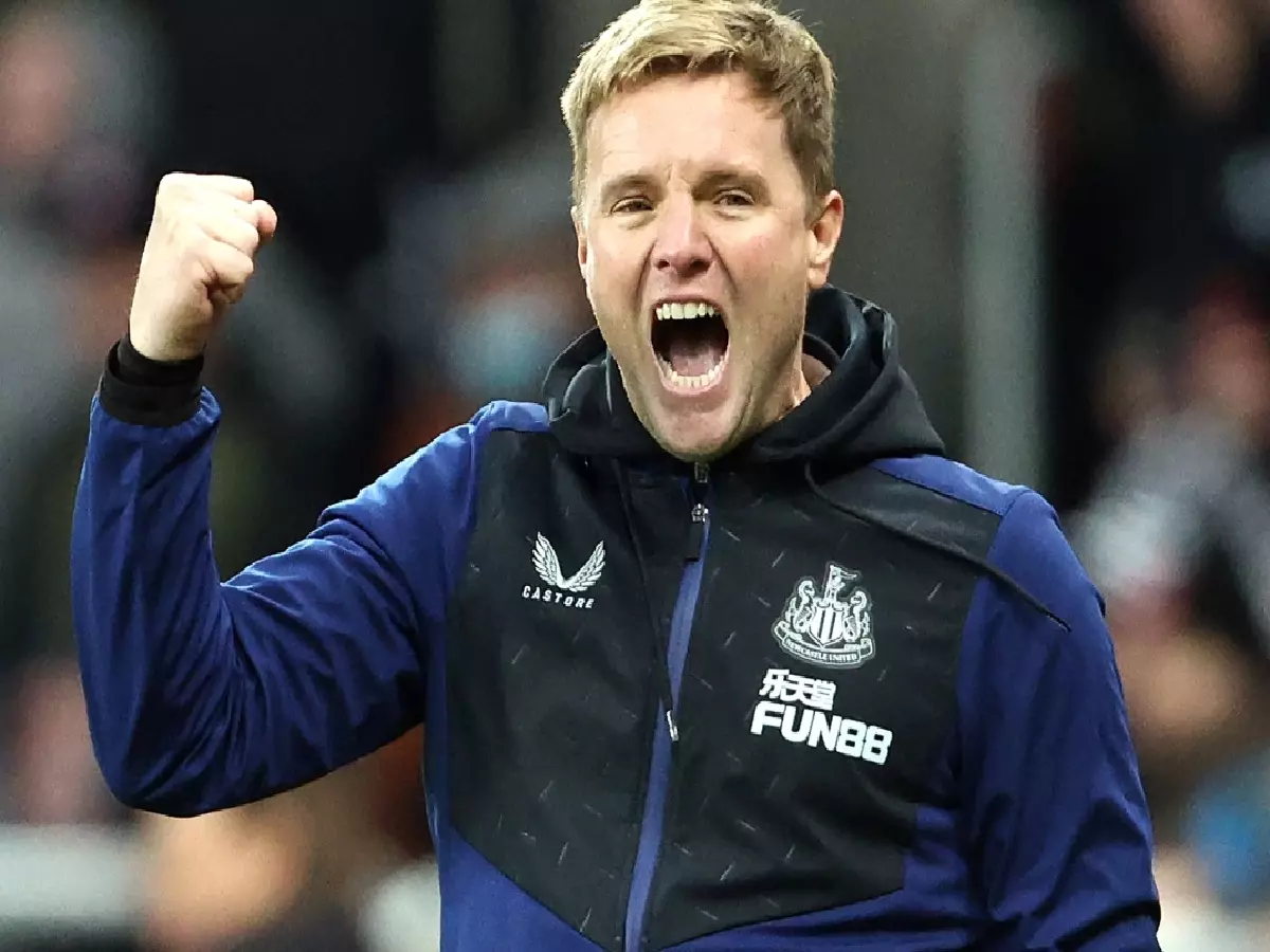 Eddie Howe Newcastle vs Burnley celebration Dec21