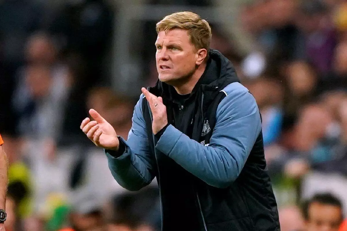 Eddie Howe of Newcastle 22 May 2023