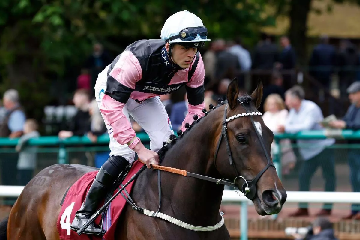 El Caballo riden by Clifford Lee at the Cazoo Sandy Lane Stakes at Haydock Park racecourse