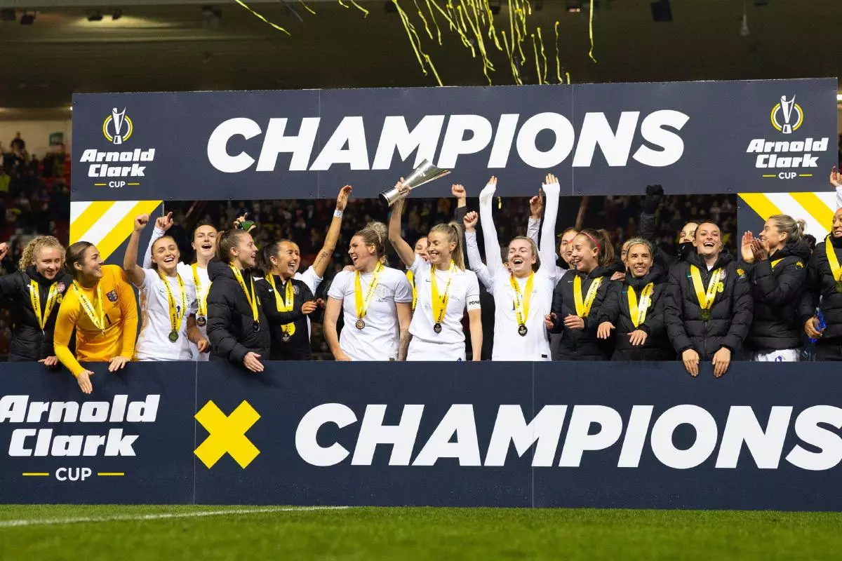 England are crowned winners of the Arnold Clark Cup
