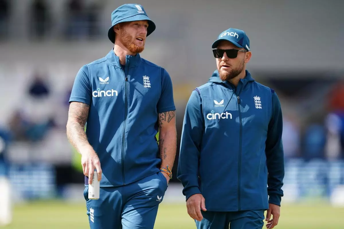 England captain Ben Stokes and head coach Brendon McCullum - July 6