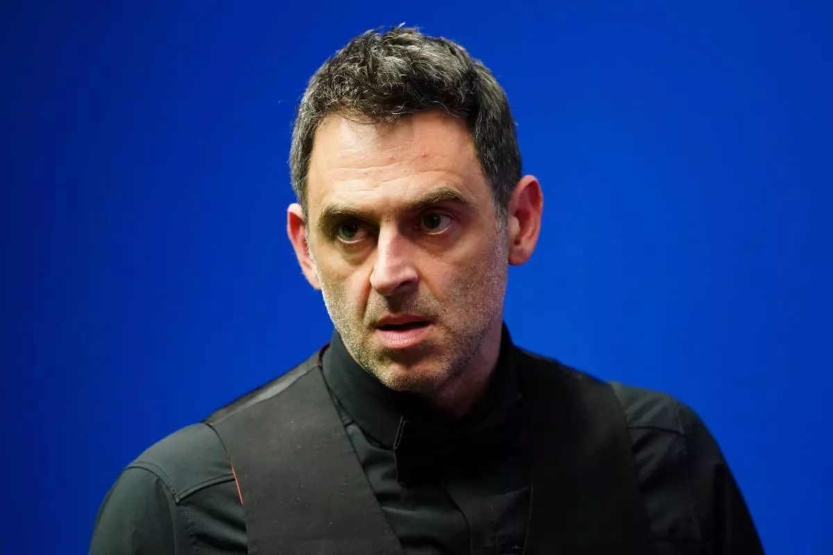 England's Ronnie O'Sullivan in action