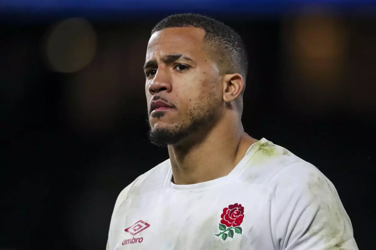 England's Anthony Watson who has been ruled out of the World Cup by a calf injury - Aug 2023