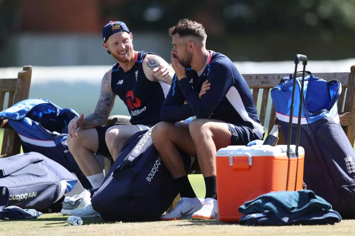 England's Ben Stokes (left) and Alex Hales, who denied he needed to clear the air with Stokes but revealed they have had a sit down in Australia to make sure they are on the same page