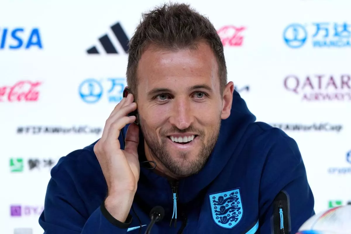 England's Harry Kane during a press conference