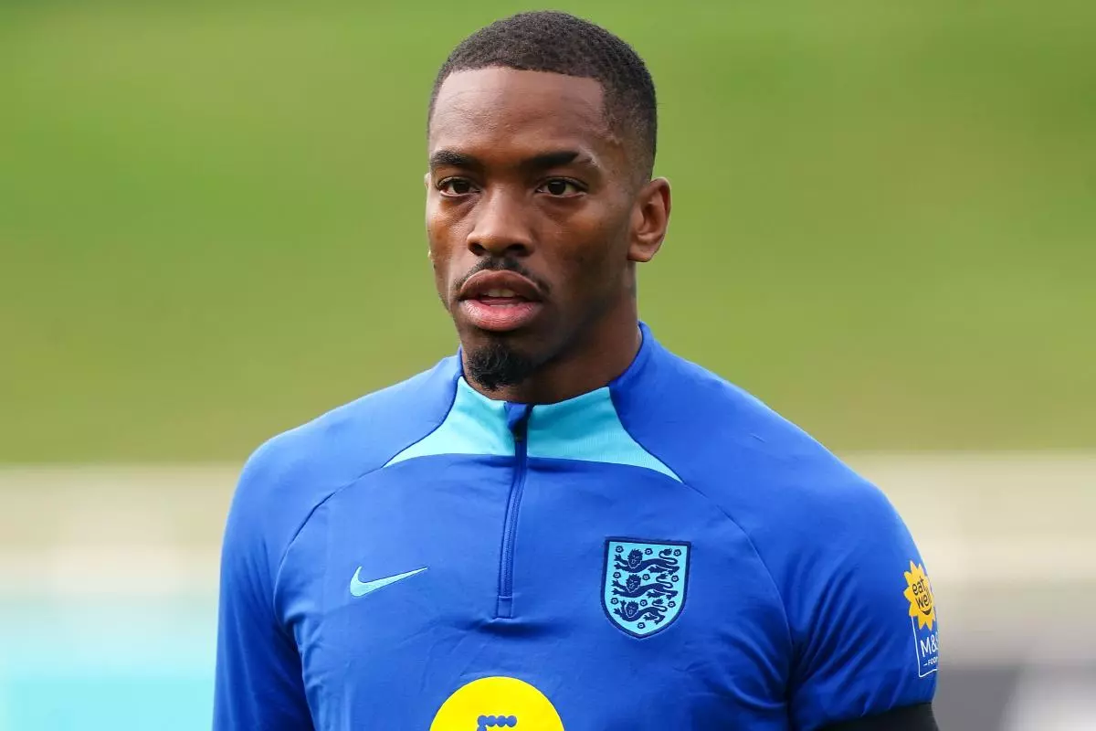 England's Ivan Toney during a training session