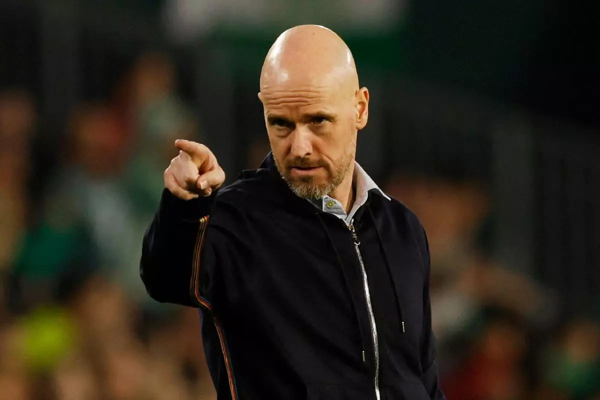 Erik ten Hag of Manchester United 16 Mar 2023
