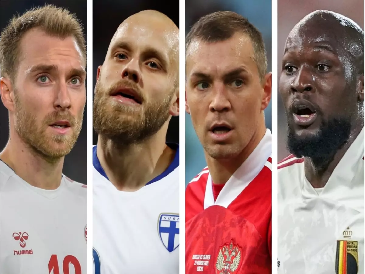 Group B: Eriksen Pukki Dzyuba Lukaku