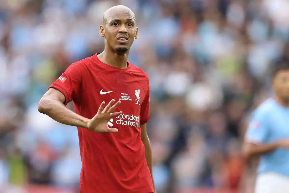 Fabinho of Liverpool during the The FA Community Shield