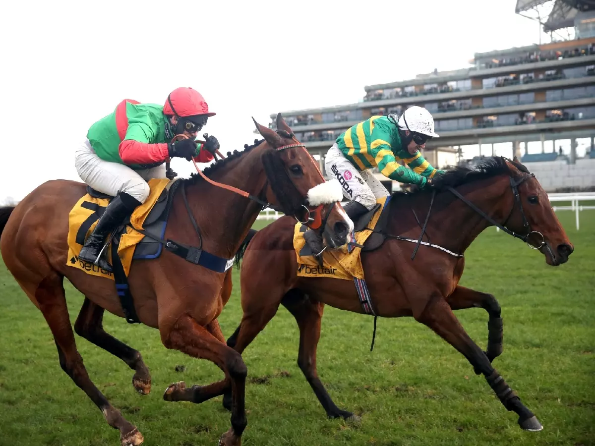 Fakir D’Oudairies on his way to victory in the Betfair Ascot Chase Feb22