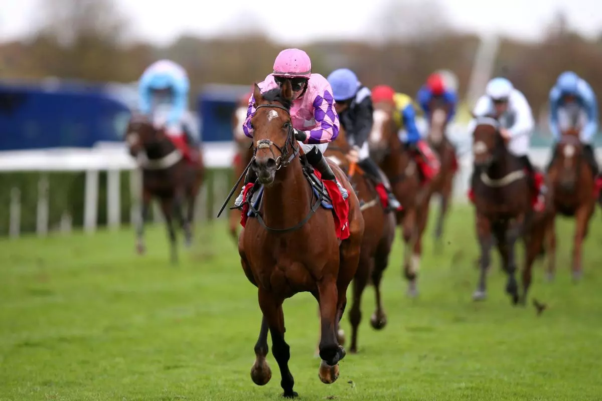 Farhan ridden by jockey Hollie Doyle on their way to winning the Virgin Bet November Handicap during the Virgin Bet November Handicap at Doncaster racecourse