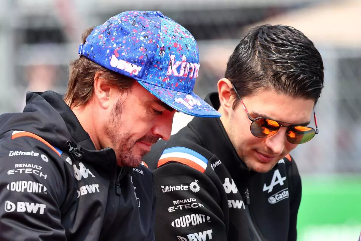 Fernando Alonso and Esteban Ocon