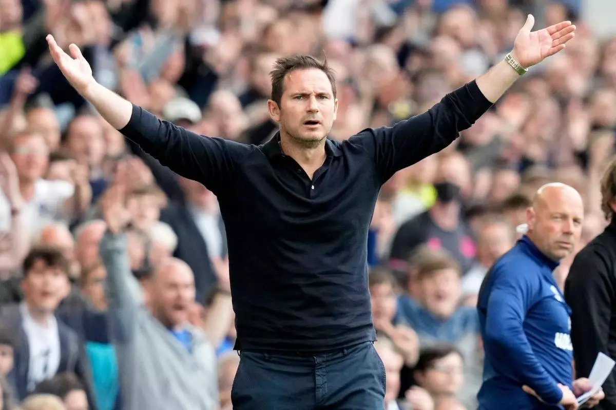 Frank Lampard manager of Everton