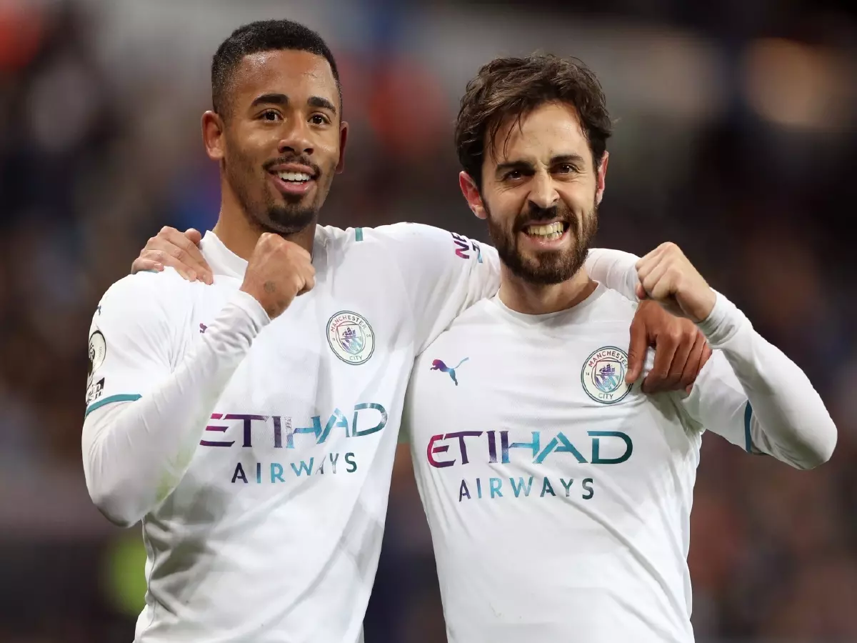 Gabriel Jesus Bernardo Silva Man City Dec21