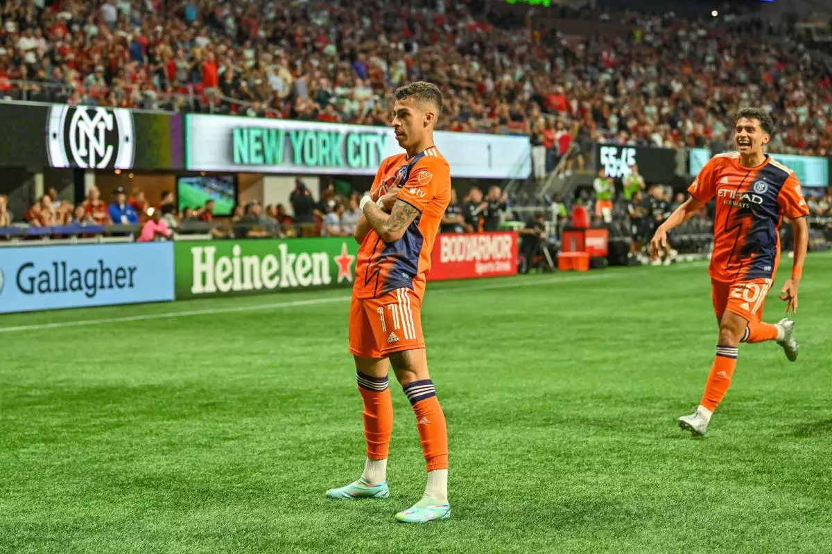 Gabriel Pereira of NYCFC, JUne 2023