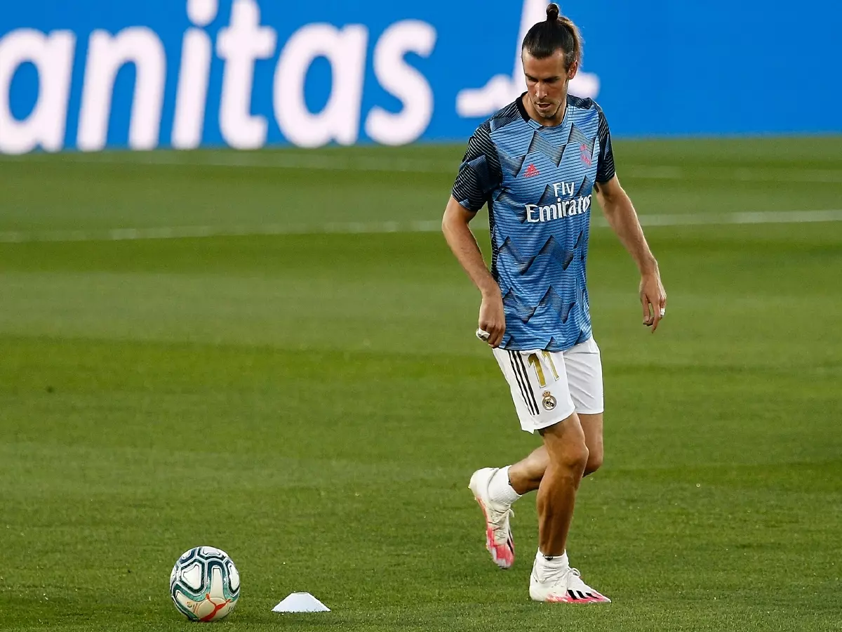 Gareth Bale warms up for Real Madrid before facing RCD Mallorca at the Alfredo Di Stefano Stadium, La Liga 2020