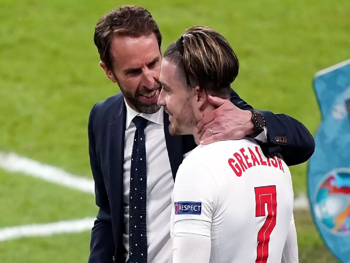 Gareth Southgate Jack Grealish England Jul21