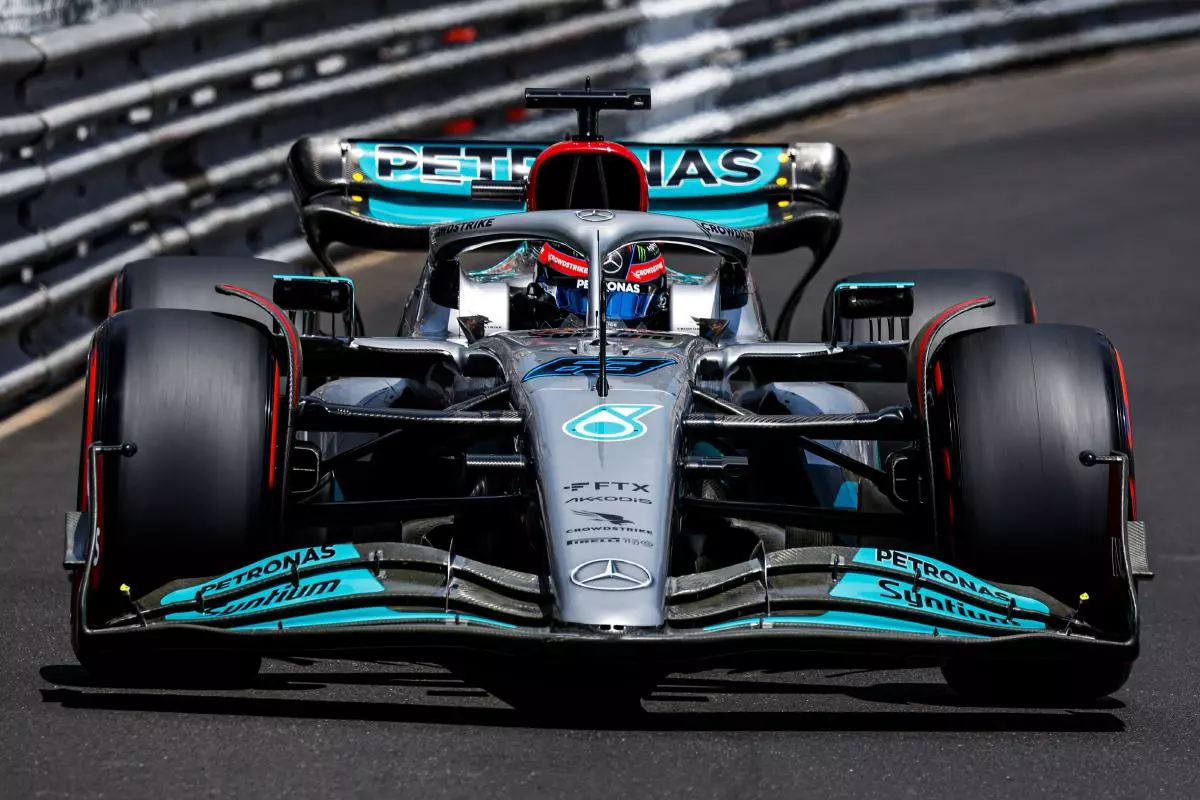 George Russell, Mercedes AMG F1 Team W13, action during the Formula 1 Grand Prix de Monaco 2022