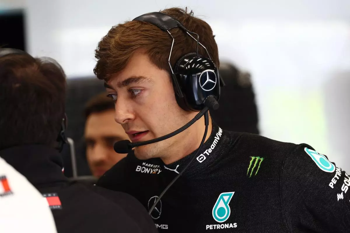 George Russell of Mercedes