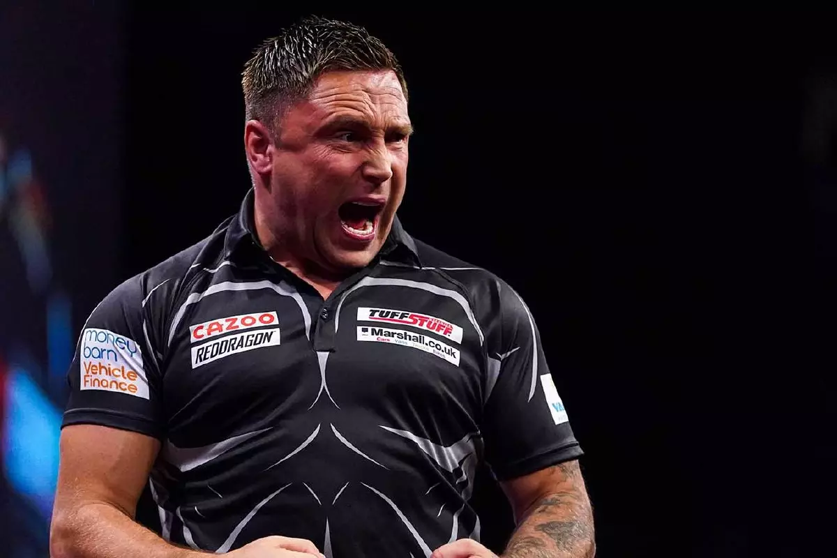 Gerwyn Price roaring