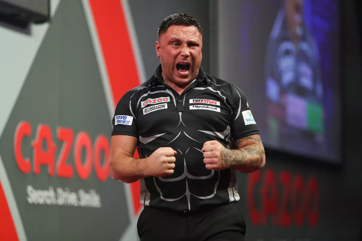 Gerwyn Price wins in the second round of the Darts World Championship