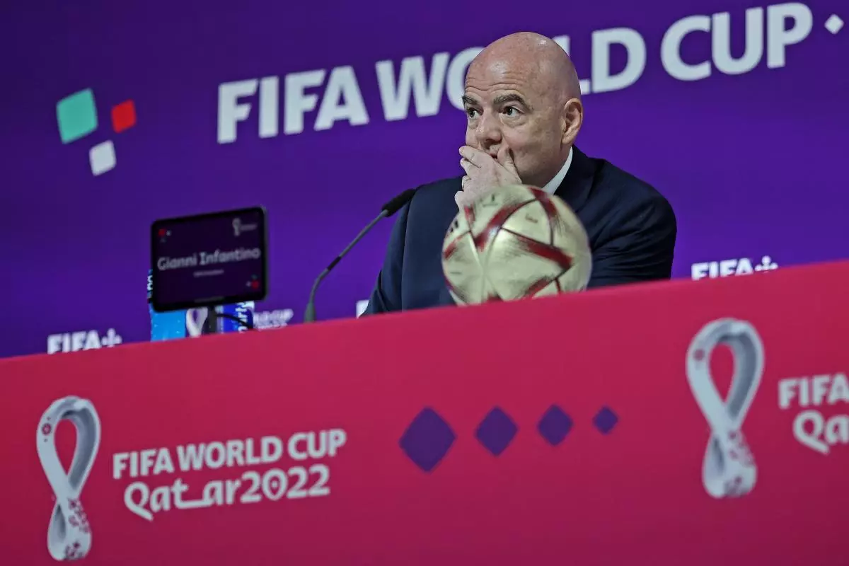 Gianni Infantino, FIFA President, during the FIFA World Cup, Qatar