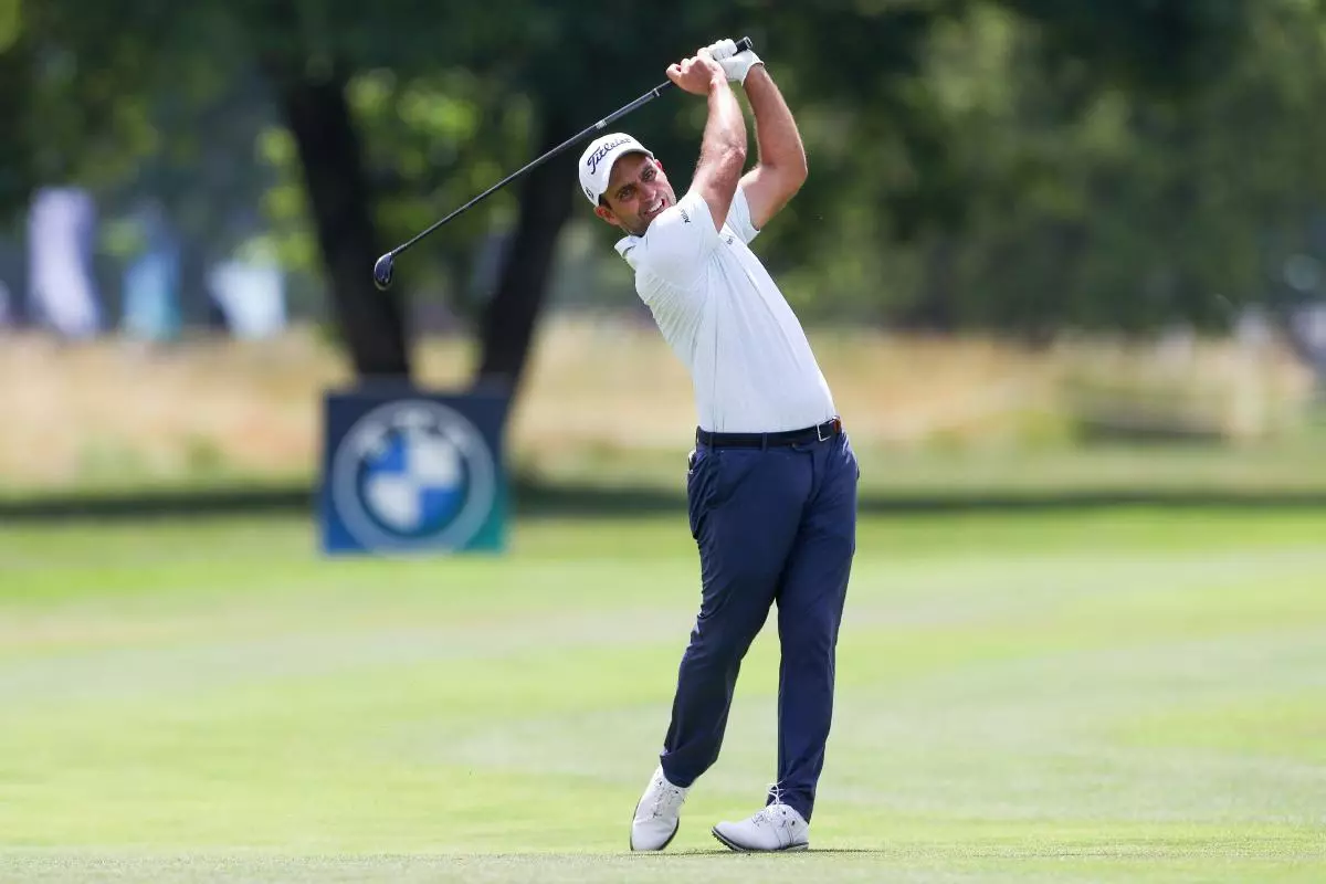 Golfer Edoardo Molinari from Italy in action at the BMW International Open - June 2023